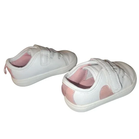 Carter's Just One You Baby Girls' Emily First Walk Sneakers - White Sz 3 - Picture 7 of 10